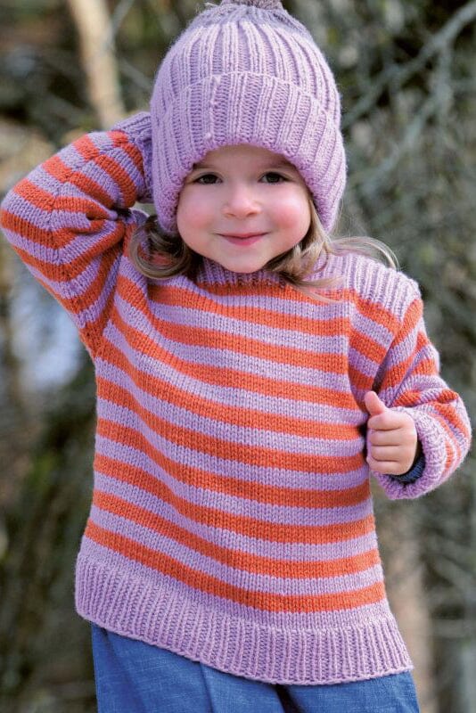 026 Striped Sweaters Pattern Pamphlet Pattern Rico