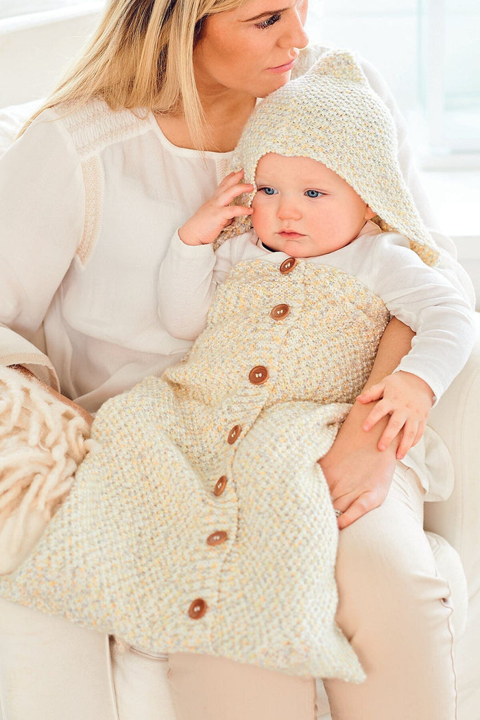 1036 Baby Sleeping Bag and Dribble Bib Pattern Pamphlet Pattern Rico