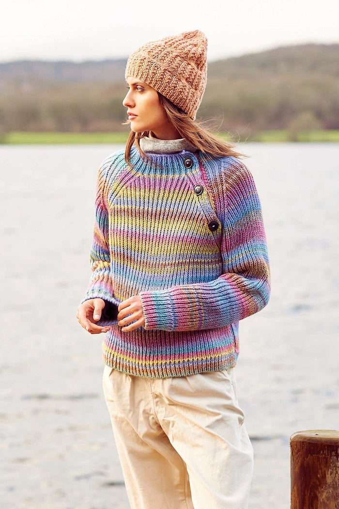1051 Sweater Hat and Scarf Pattern Pamphlet Pattern Rico