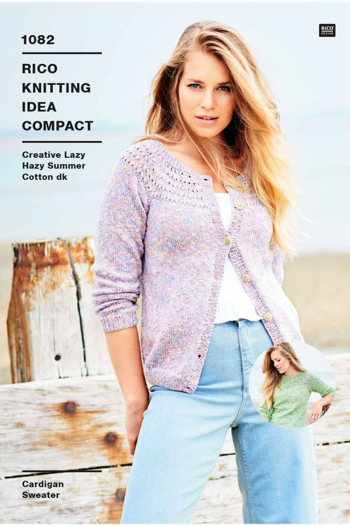 1082 Sweater and Cardigan Pattern Pamphlet Pattern Rico