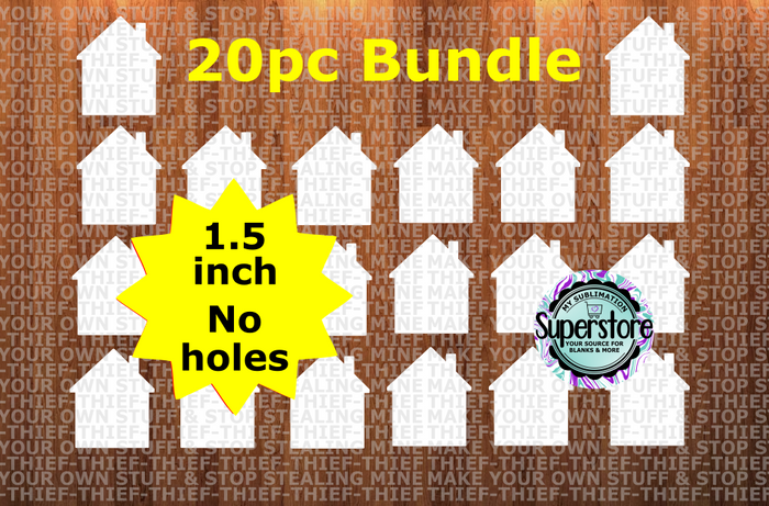 1.5 inch - House - (great for badge reels & hairbow centers)