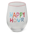 17.5oz Emboss Hp Stemless Wine - Happy Hour