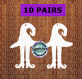 2 inch - Witch hat with legs earring - BULK PURCHASE 10pair