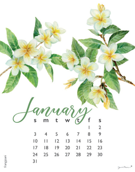 2027 Desktop Calendar - 5 x 7 - Flowers
