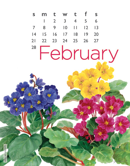 2027 Desktop Calendar - 5 x 7 - Flowers