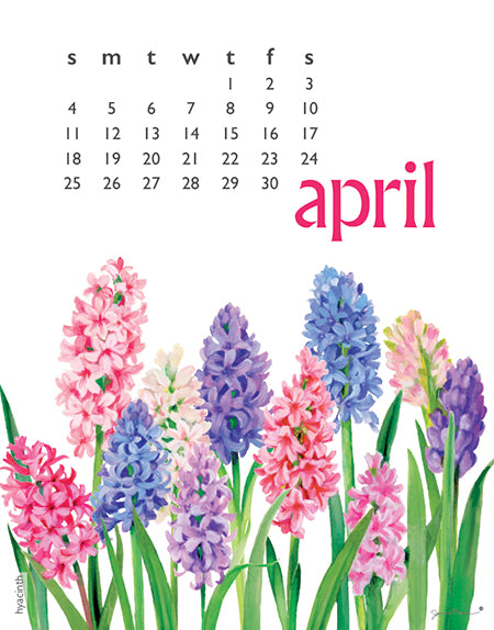2027 Desktop Calendar - 5 x 7 - Flowers