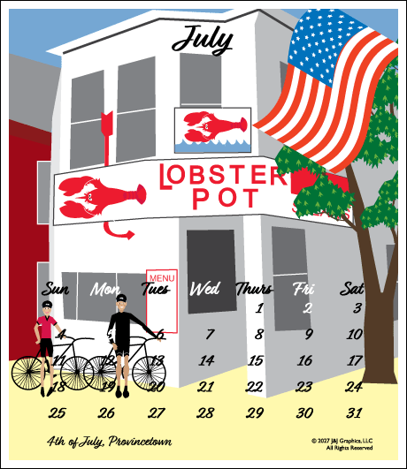 2027 Poster Calendar - 11 x 14 - Cape Cod