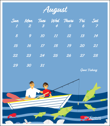 2027 Poster Calendar - 11 x 14 - Cape Cod
