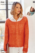 478 Sweater and Scarf Pattern Pamphlet Pattern Rico