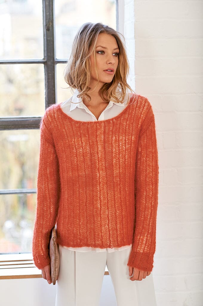 478 Sweater and Scarf Pattern Pamphlet Pattern Rico