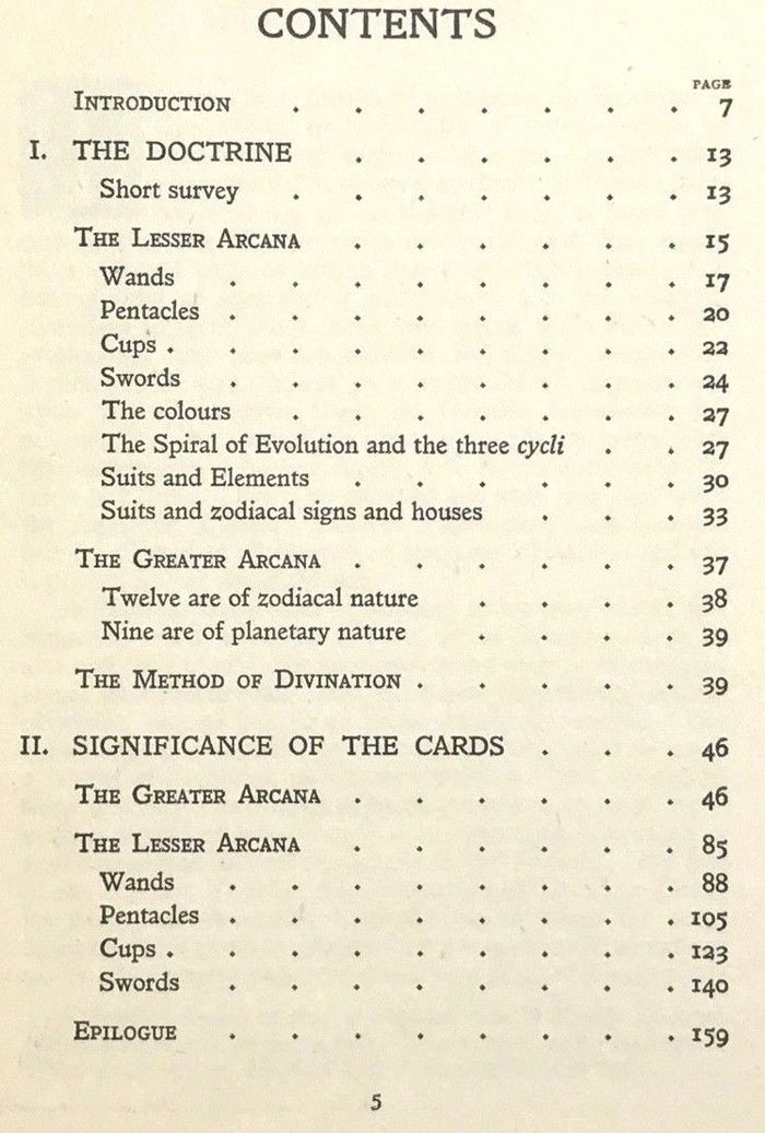 A.E. THIERENS - THE GENERAL BOOK OF THE TAROT, 1st/1st 1928, A.E. WAITE, HC/DJ