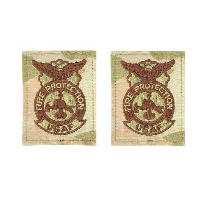 Air Force Patch: Fire Protection: Fire Fighter - OCP with Hook