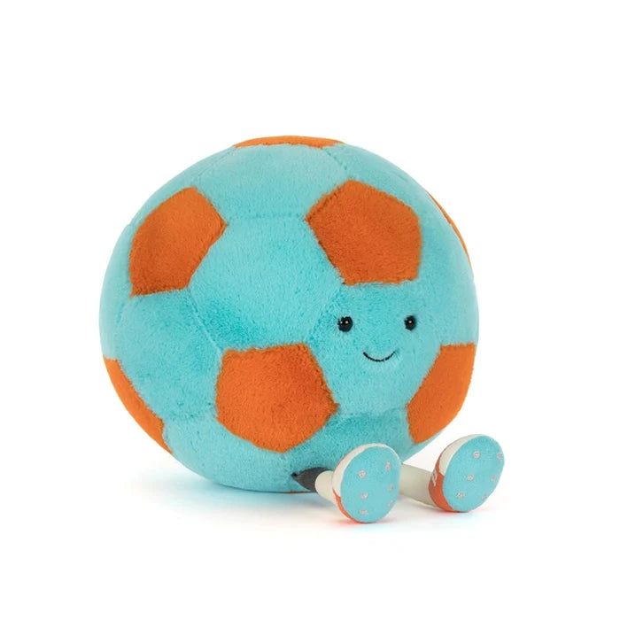 Amuseables Jellycat Football - Blue and Orange