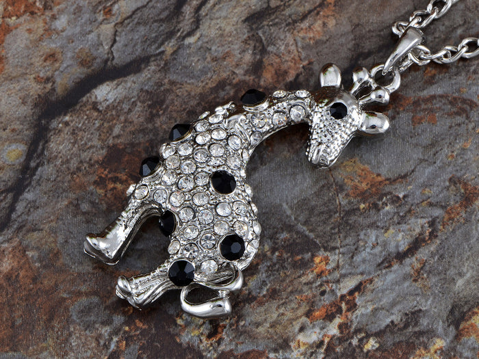 Amusing Jet Giraffe Necklace Pendant - ALILANG.COM