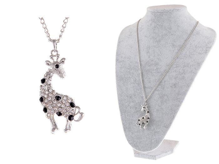 Amusing Jet Giraffe Necklace Pendant - ALILANG.COM