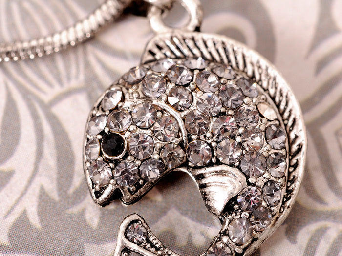 Antique Colored Nautical Fish Pendant Necklace