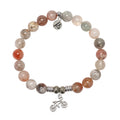 Arusha Agate Gemstone Bracelet with Just Cruise Sterling Silver Charm