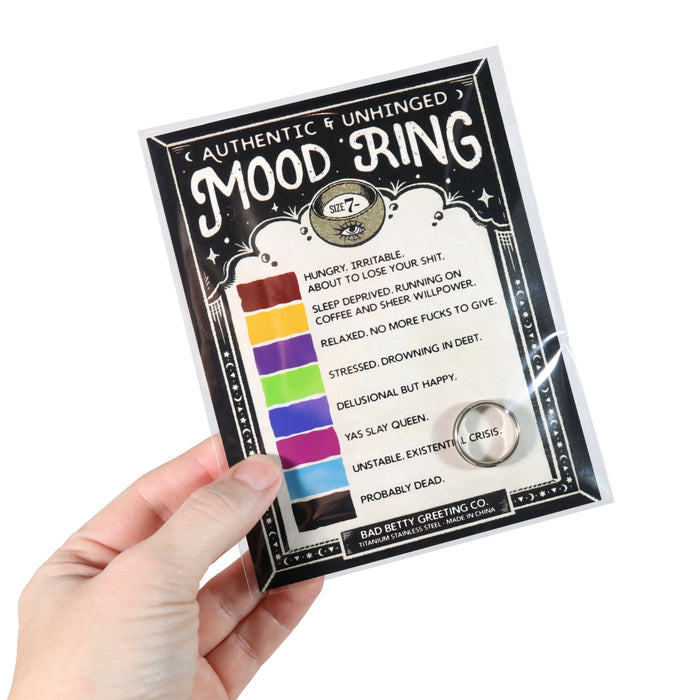Bad Betty Greeting Co. - Authentic & Unhinged Color Changing Mood Ring