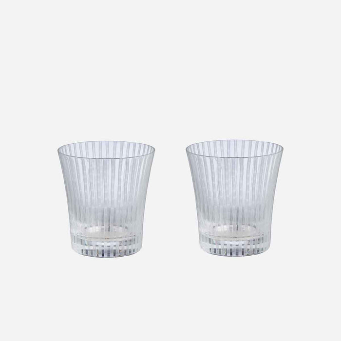 bamboo tumblers japanese handcut crystal  Horiguchi Kiriko Bonadea