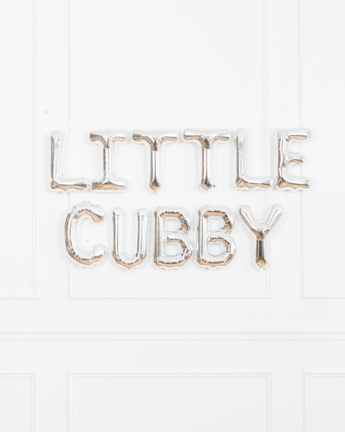 Baseball - 16in Silver Foil Letters Set