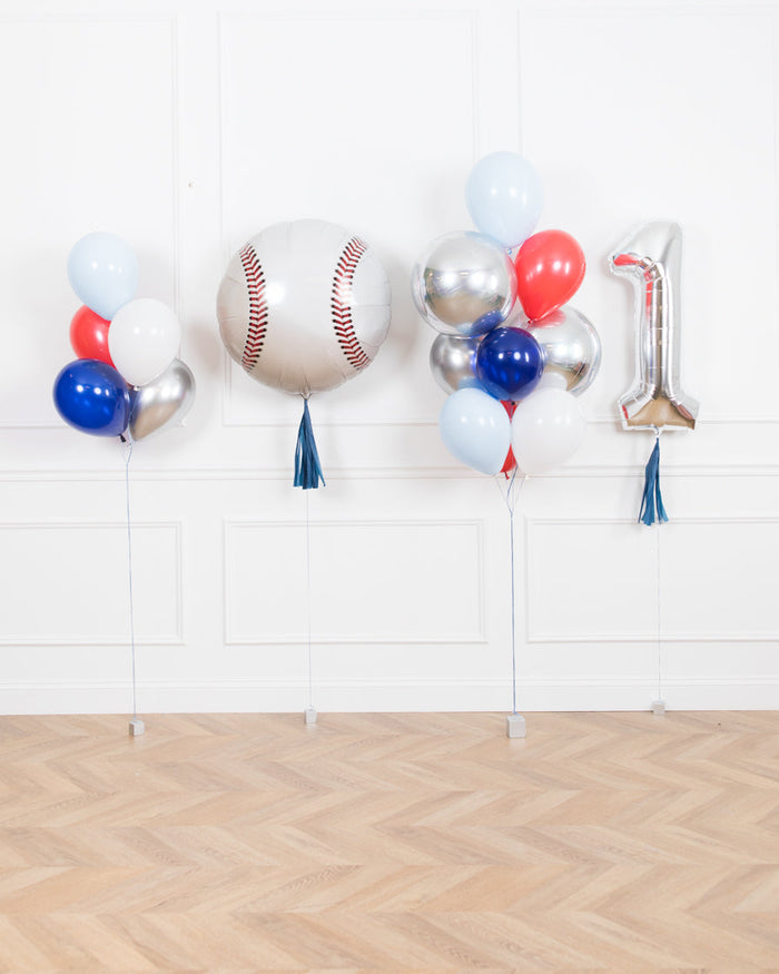 Baseball - 1st Birthday - The Cute Quad