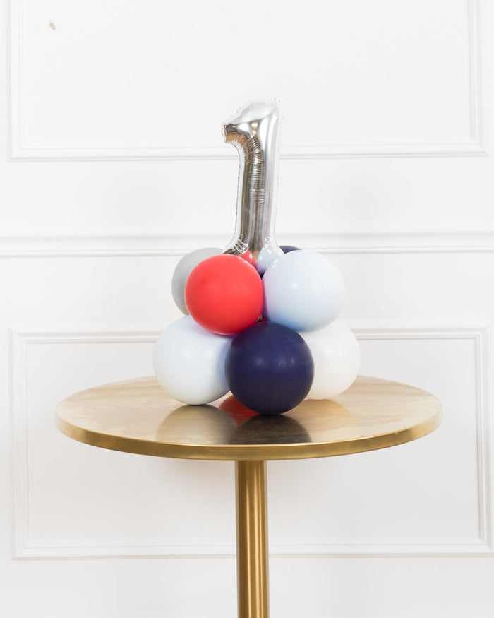 Baseball - Tabletop Number Balloon