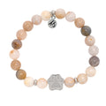 Beaded Moments Bracelet- Paw Print Sterling Silver Charm