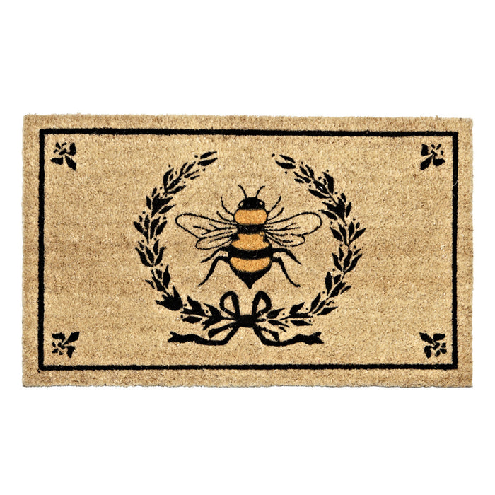 Bee in Crest Doormat