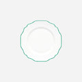 Belvedere Emerald Green Rim Dessert Plate