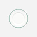 Belvedere Forest Green Rim Dessert Plate