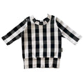 Black and White Plaid Dudis Pullover