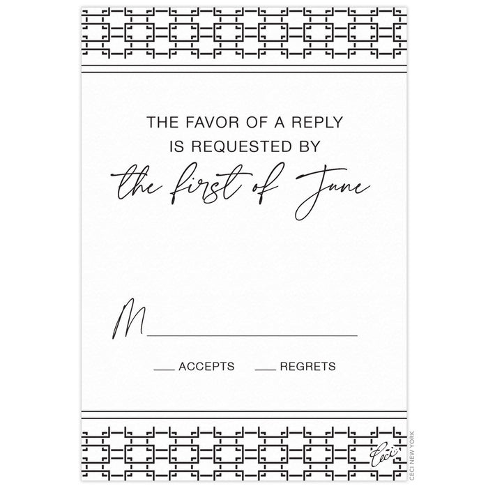 Bleeker Frame Reply Card
