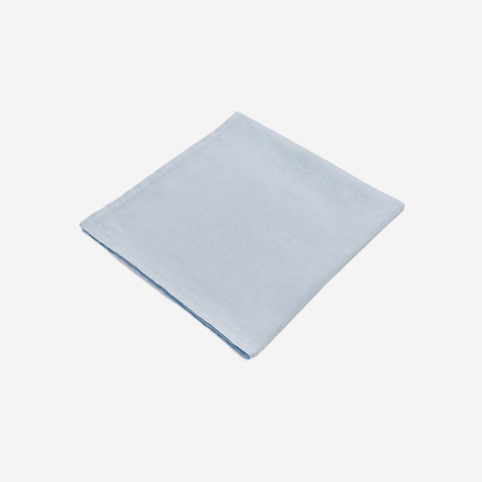 Blue Linen Sateen Napkins - Set of 4