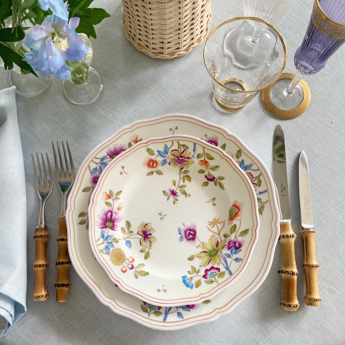 Blue Linen Sateen Tablecloth