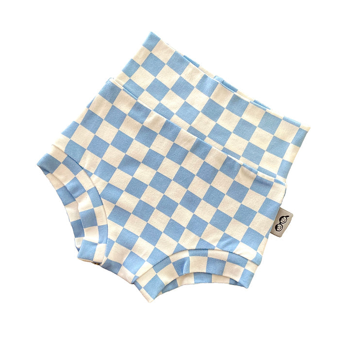Blue Retro Checkered Bummies