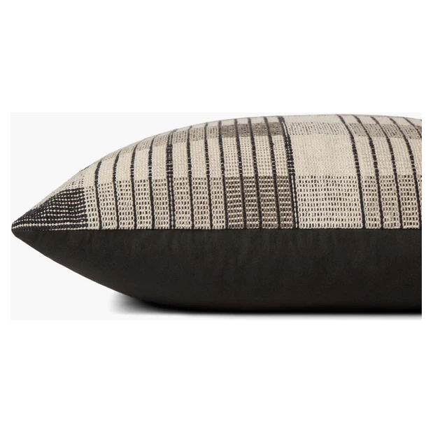Blythe Cushion in Ivory/Black