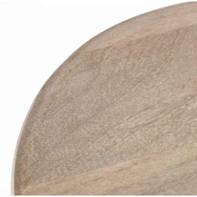 Brahma White Washed Wood Stool