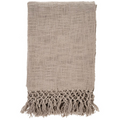Braided Tassel Throw - Natural