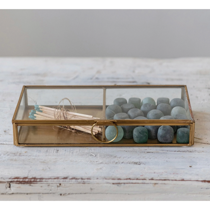 Brass and Glass Display Box