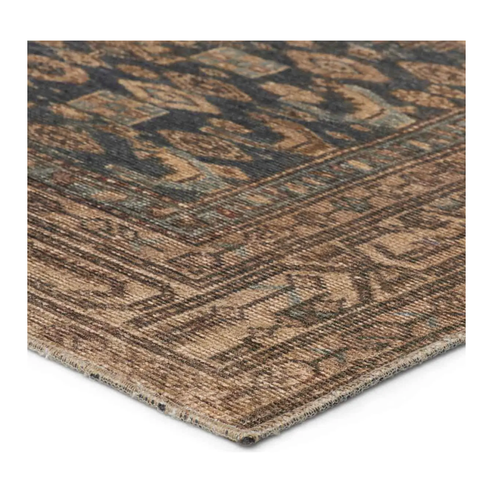 Canteena Rug - Brown, Blue & Tan