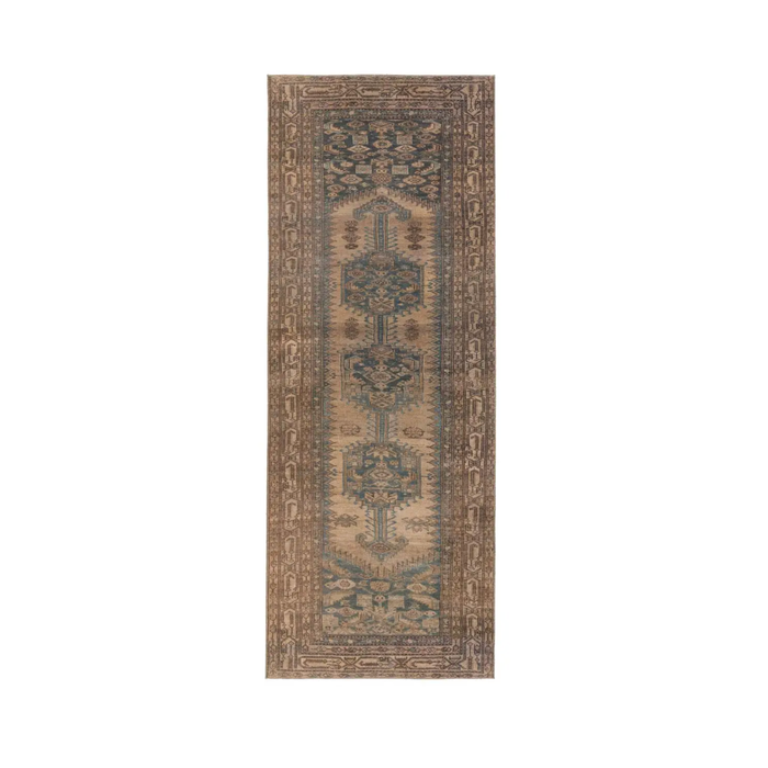 Canteena Rug - Brown, Blue & Tan