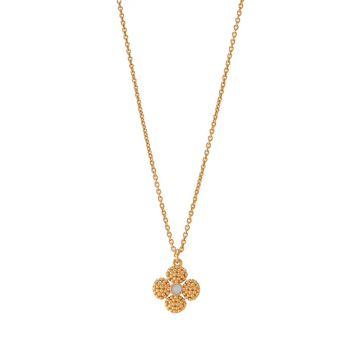 Capucine de Wulf - Necklace - Clover Double Sided Charm  16" - Mother of Pearl - Findlay Rowe Designs