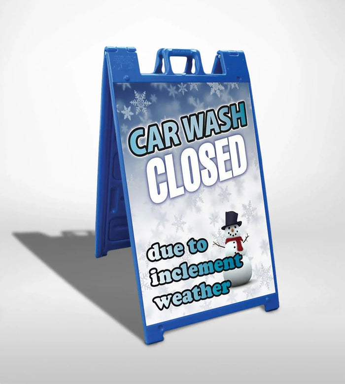 Car Wash Closed Sign Insert- 24"w x 36"h - UnitedSign