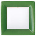 Caspari - Dinner Plates -  Grosgrain Square Hunter Green - Findlay Rowe Designs