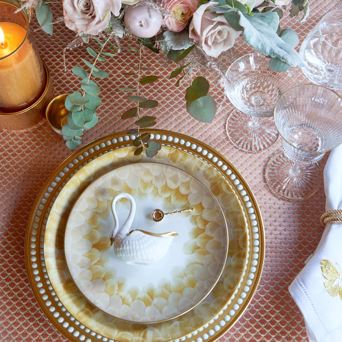 cercle d ecaille gold dinner plate bonadea