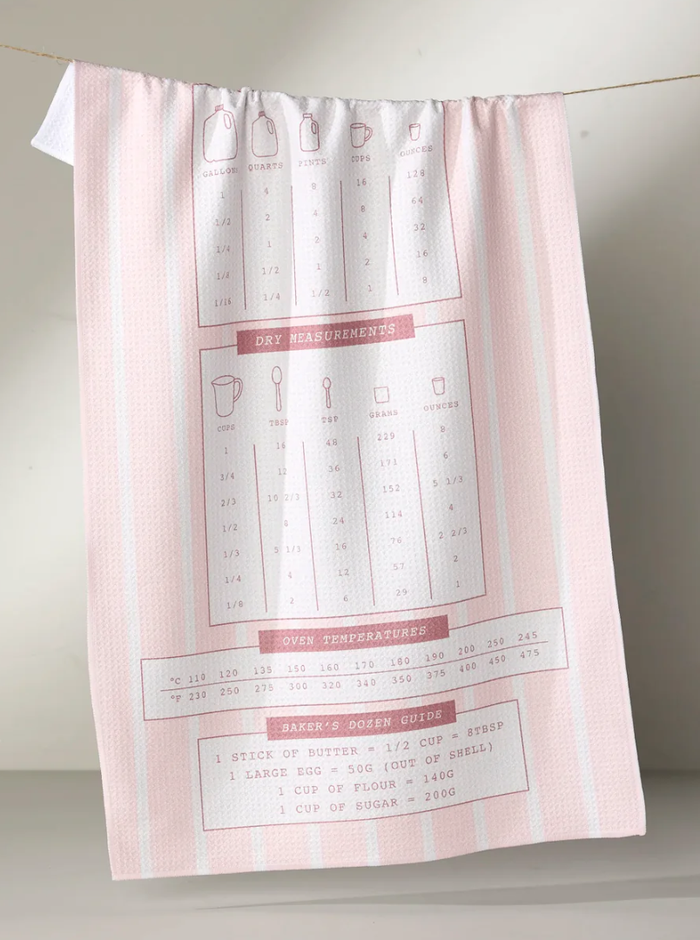 Cheat Sheet Kitchen Tea Towel