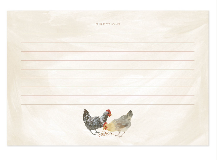 Chicken Meadows Recipe Card