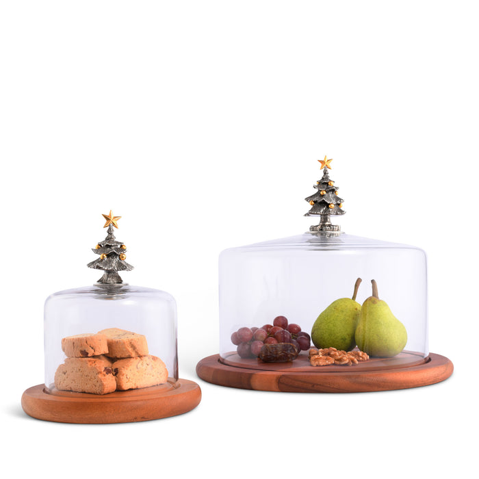 Covered Wood Cheese Board - Christmas Tree  Vagabond House