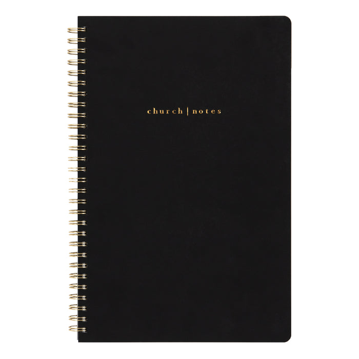 Church Notes Notebook w/ Maps -Black