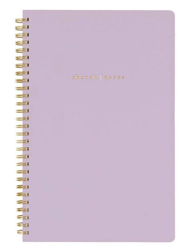 Church Notes Notebook w/ Maps -Lilac